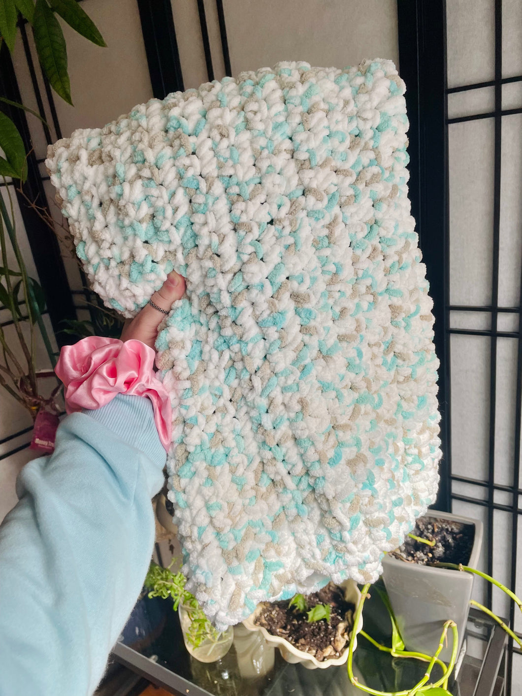Sea Foam Baby Blanket